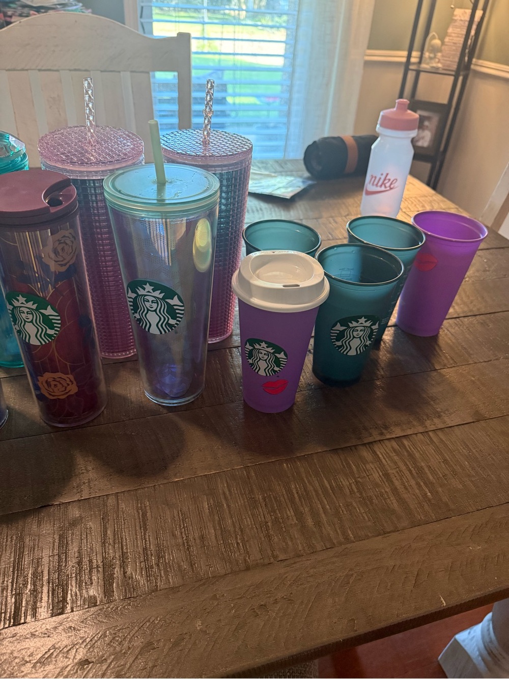 Starbucks Iridescent, Teal, and Purple Reusable Tumbler Collection